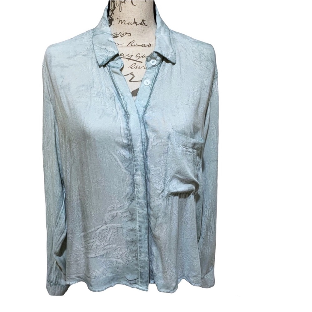 Caren Forbes Tie dyed Boho Button Down Top size L